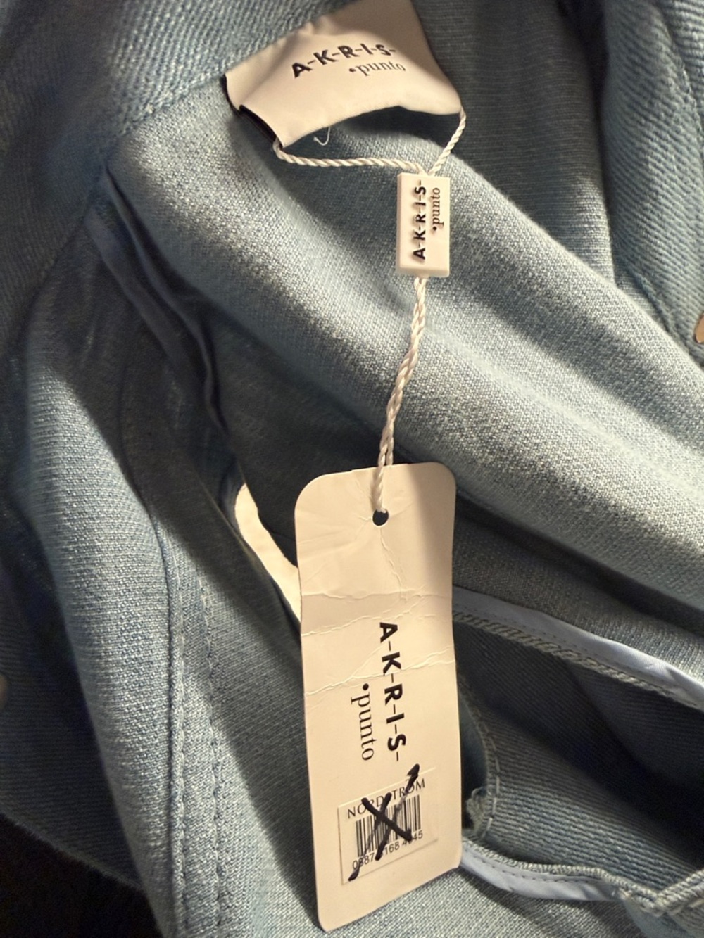 Akris Punto Women's Soft Light Blue Denim Jeans- NEW - Picture 8 of 9